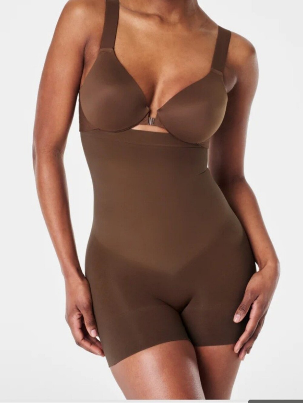 Spanx High-Waisted Brown Shaping Shorts